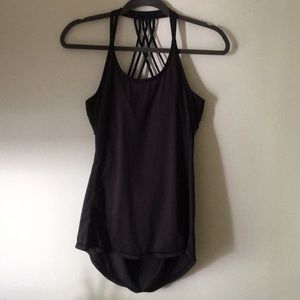 Tank top with open back